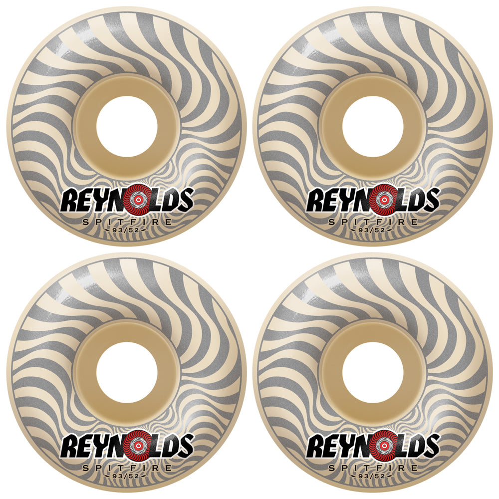 Spitfire Formula Four Andrew Reynolds Soft Sliders Classic 93du Wheels 52mm