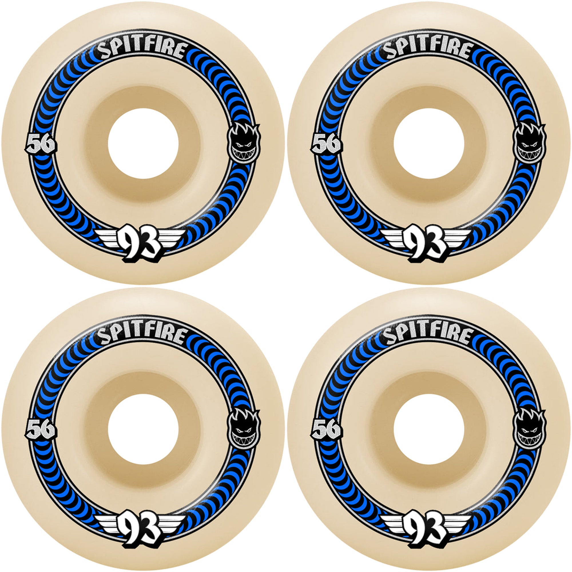 Spitfire Formula Four 93 Classics 93du Skateboard Wheels 56mm