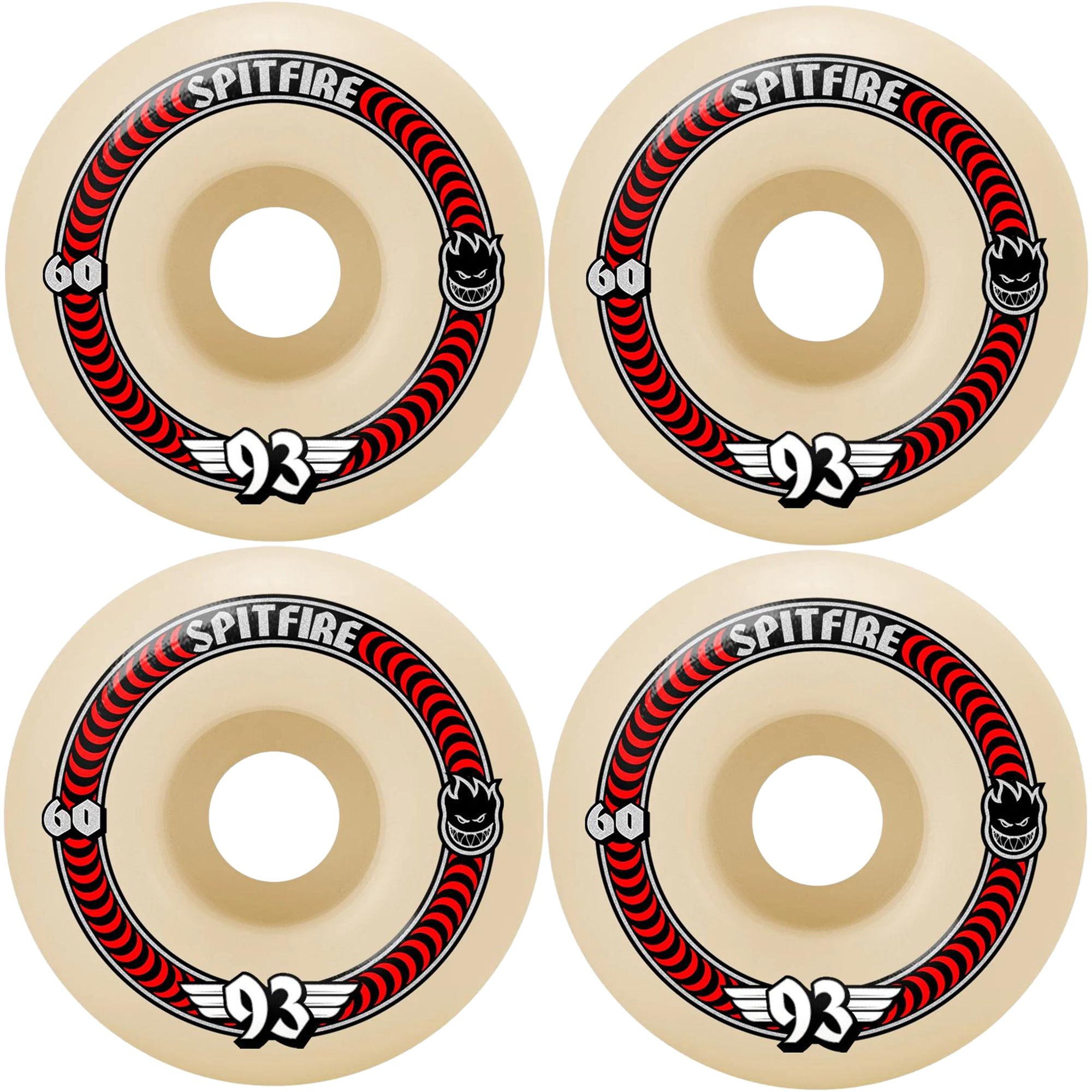Spitfire Classic Formula Four 93du Skateboard Wheels 60mm