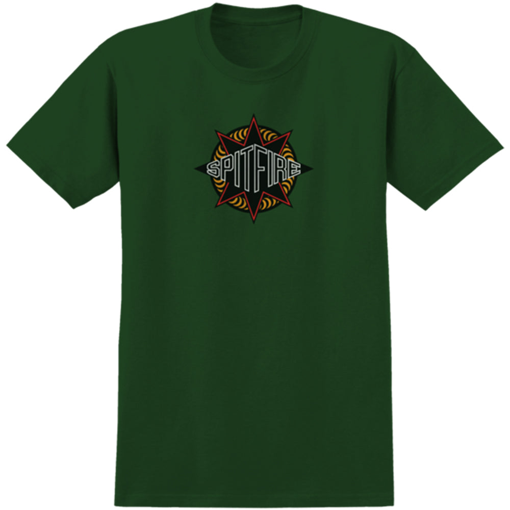 Spitfire Sure Shot T Shirt Forest