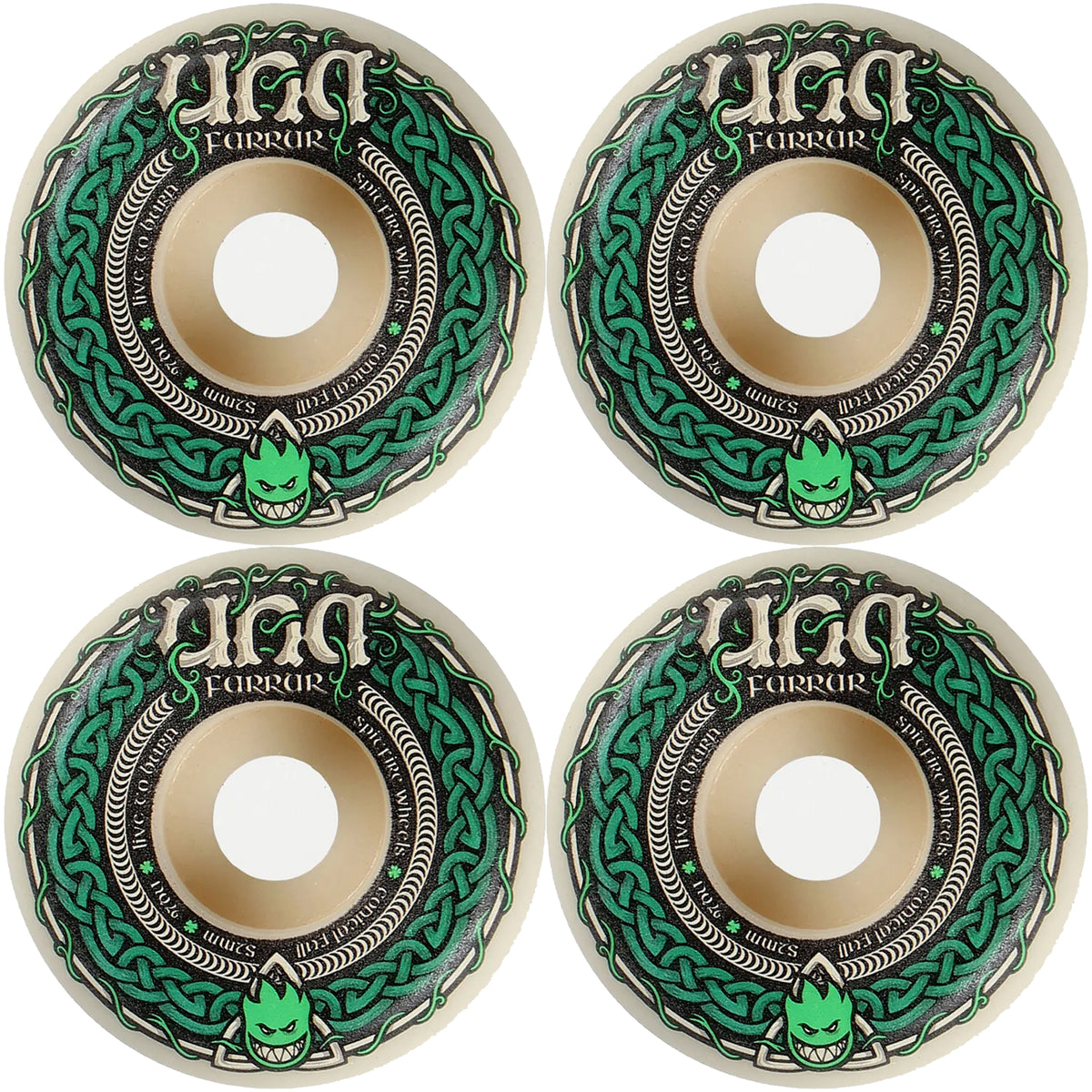 Spitfire Formula Four Una Farrar Trinity Conical Full 97du Skateboard Wheels 52mm