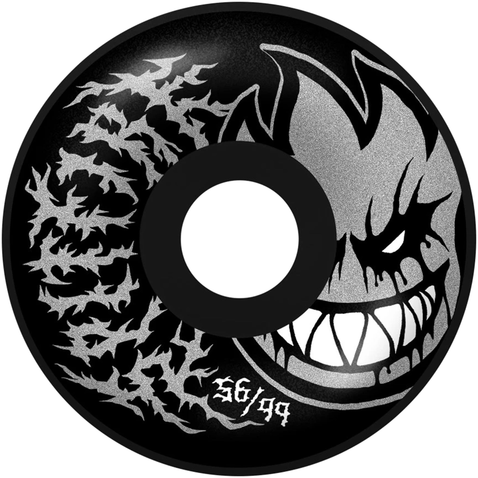 Spitfire F4 99 Deathmask II Bighead Radial Full Black Skateboard Wheels 56mm