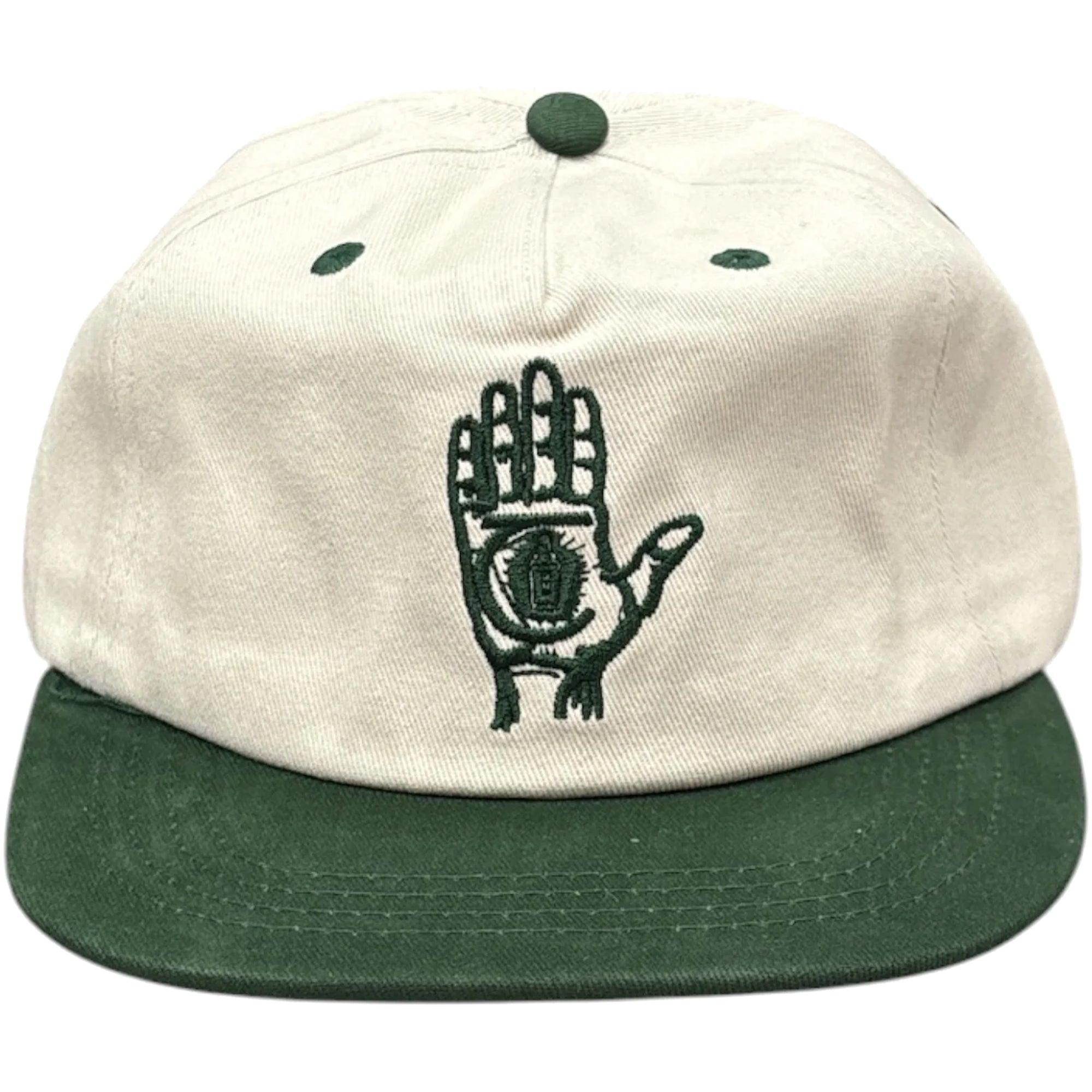 Theories Hand Of Theories Short Brim Snapback Pearl/Green