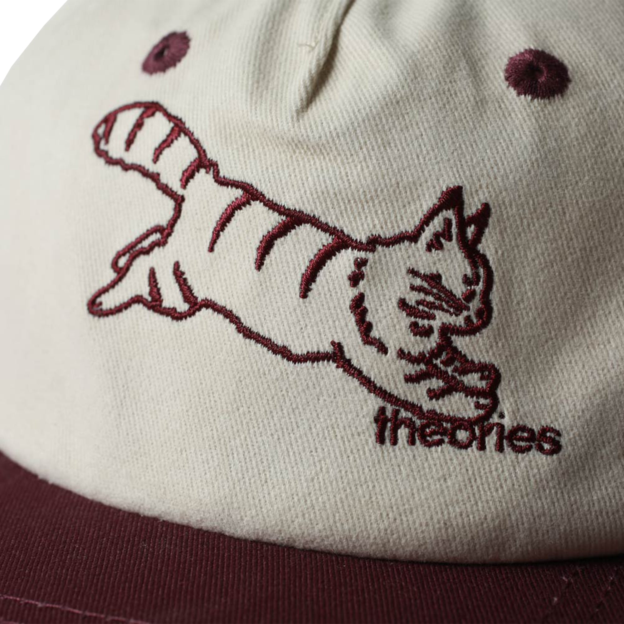 Theories Conscious Kitty Snapback Hat Wine/Stone