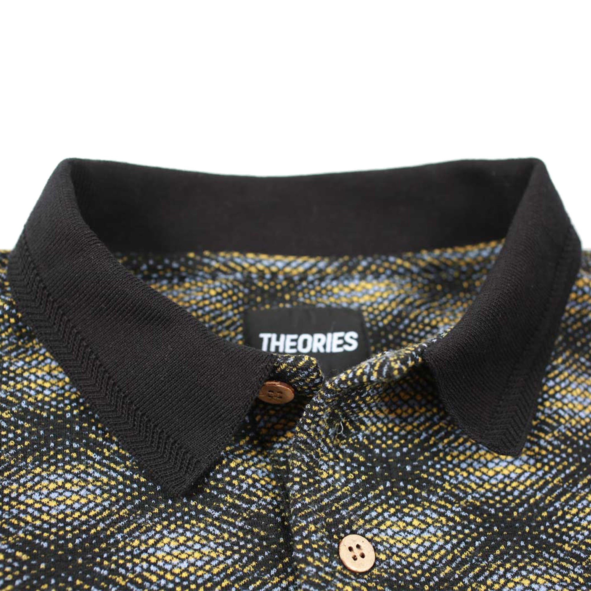 Theories ESP Longsleeve Polo Shirt Black/Lilac