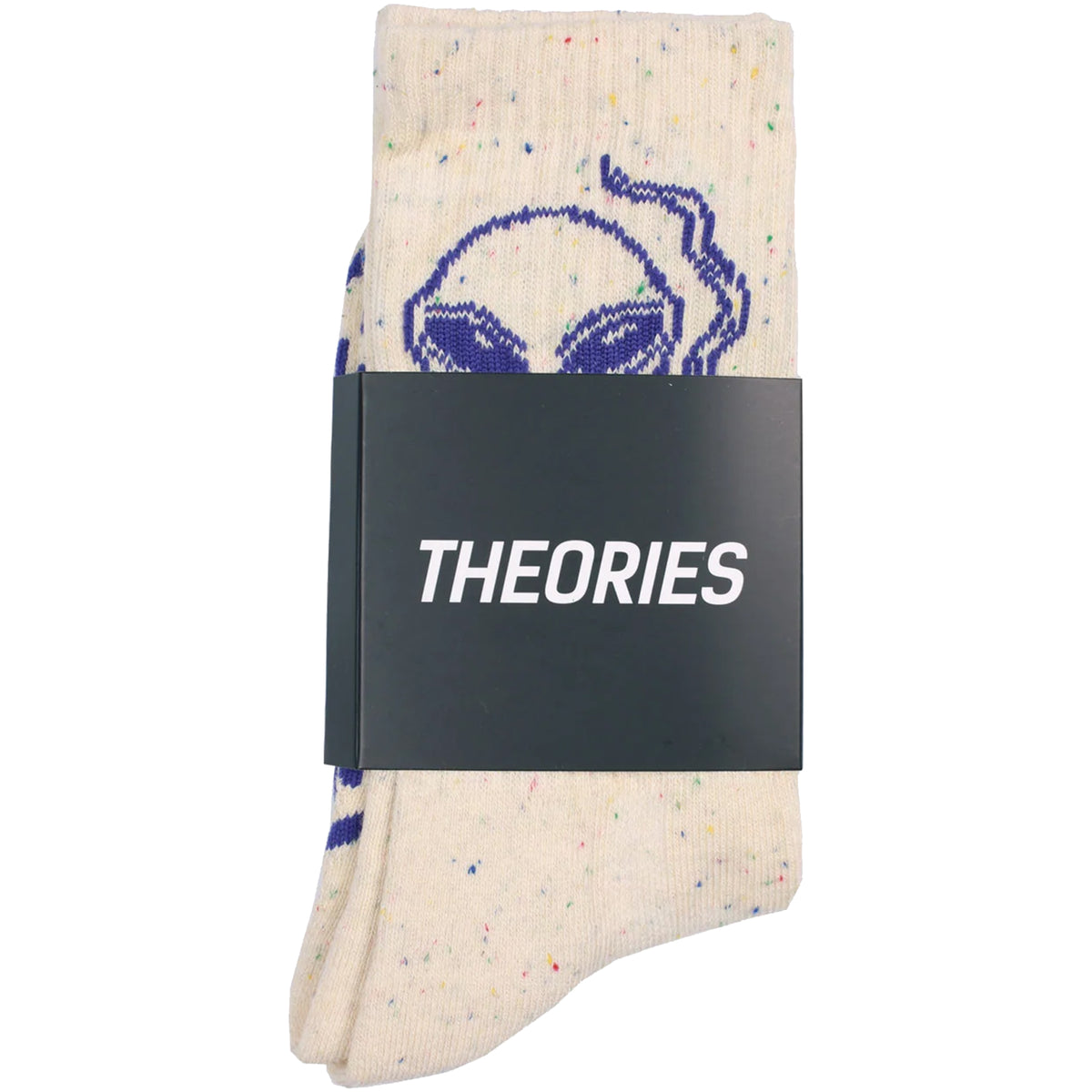Theories Outer Space Socks Blue Speckle