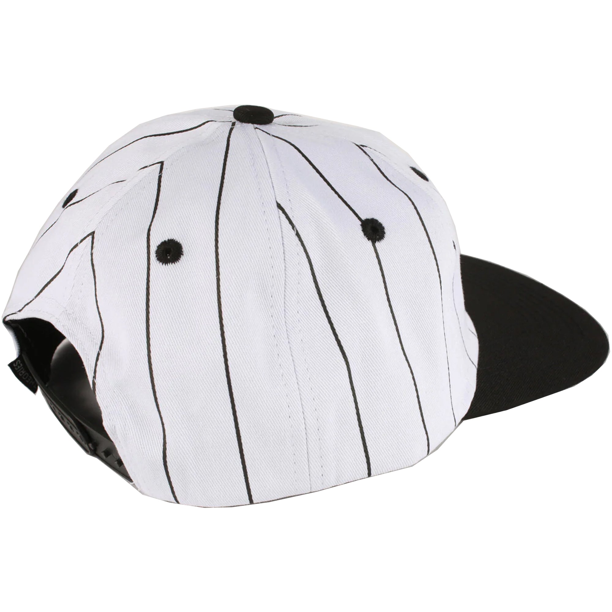 Theories Speedway Snapback Hat Black Pinstripe