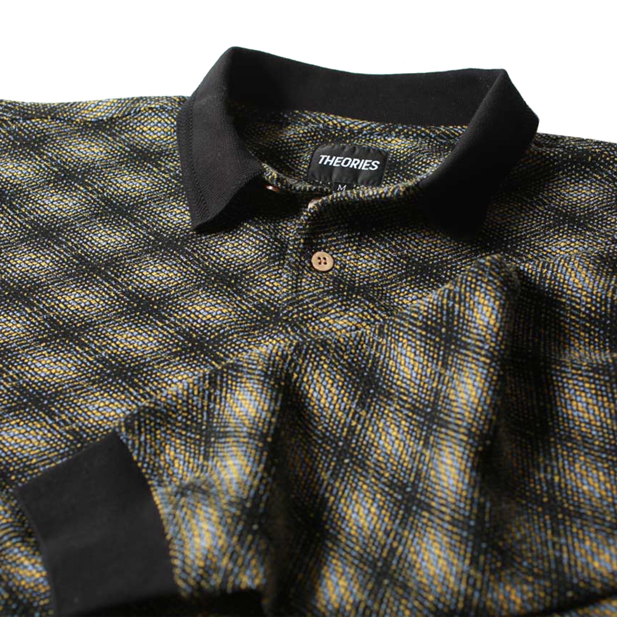Theories ESP Longsleeve Polo Shirt Black/Lilac