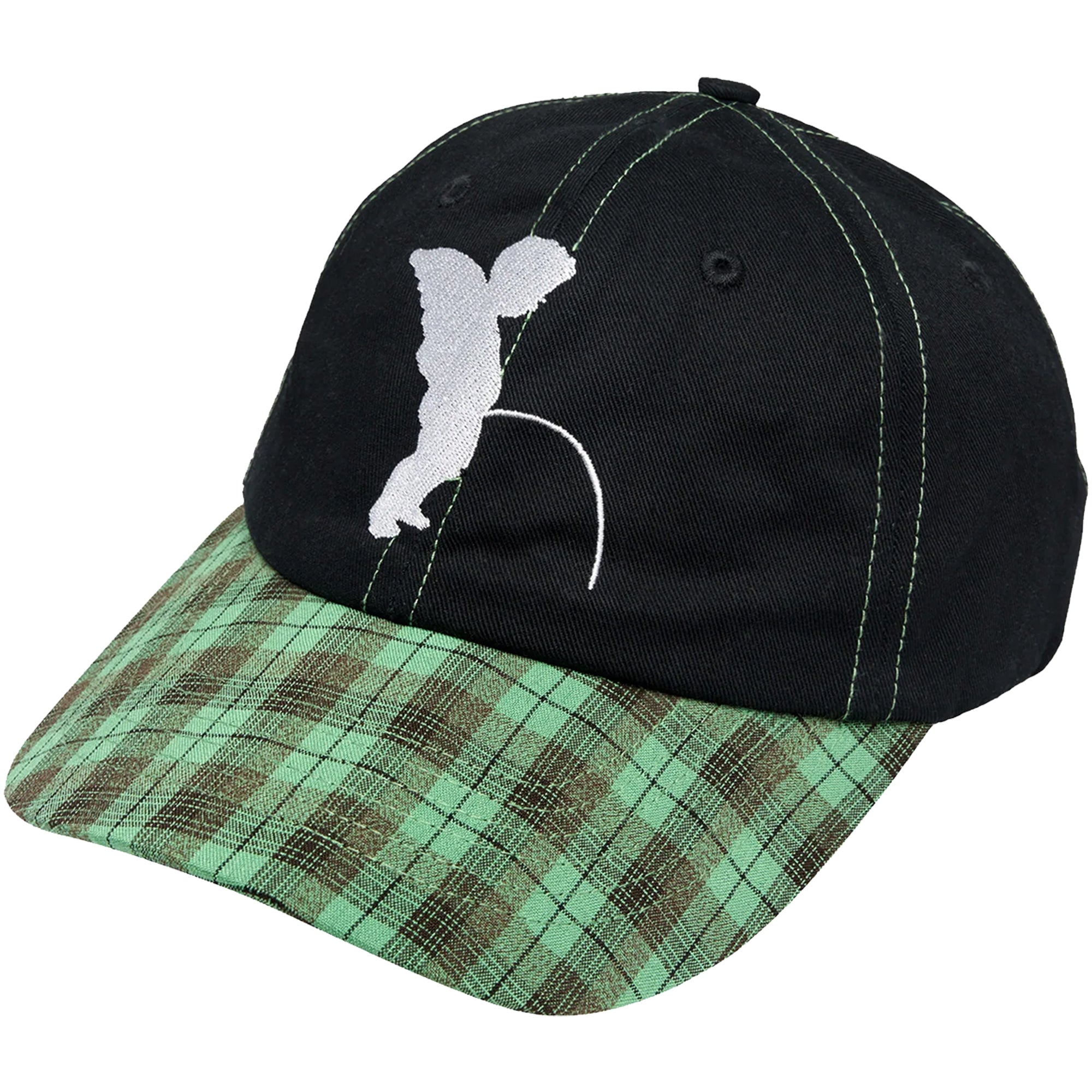 Token NYC Pissing Angel Cap Black/Green Plaid