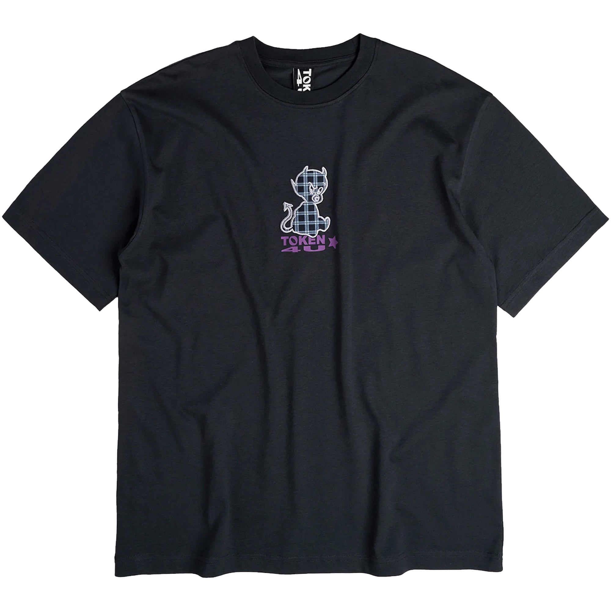 Token NYC Plaid Baby Devil Tee Black