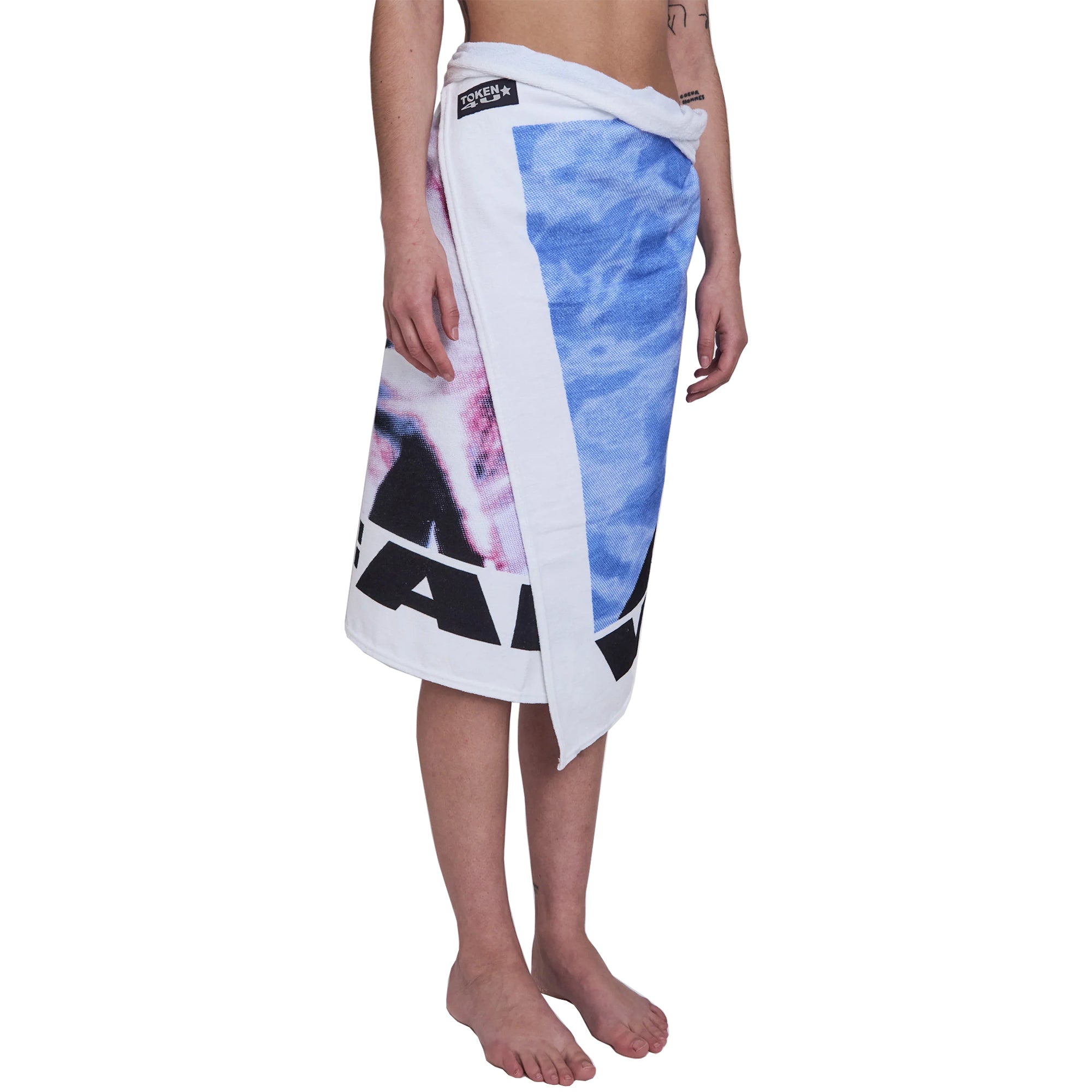 Token NYC Intelligent Beings Don't Engage In Warfare Beach Towel