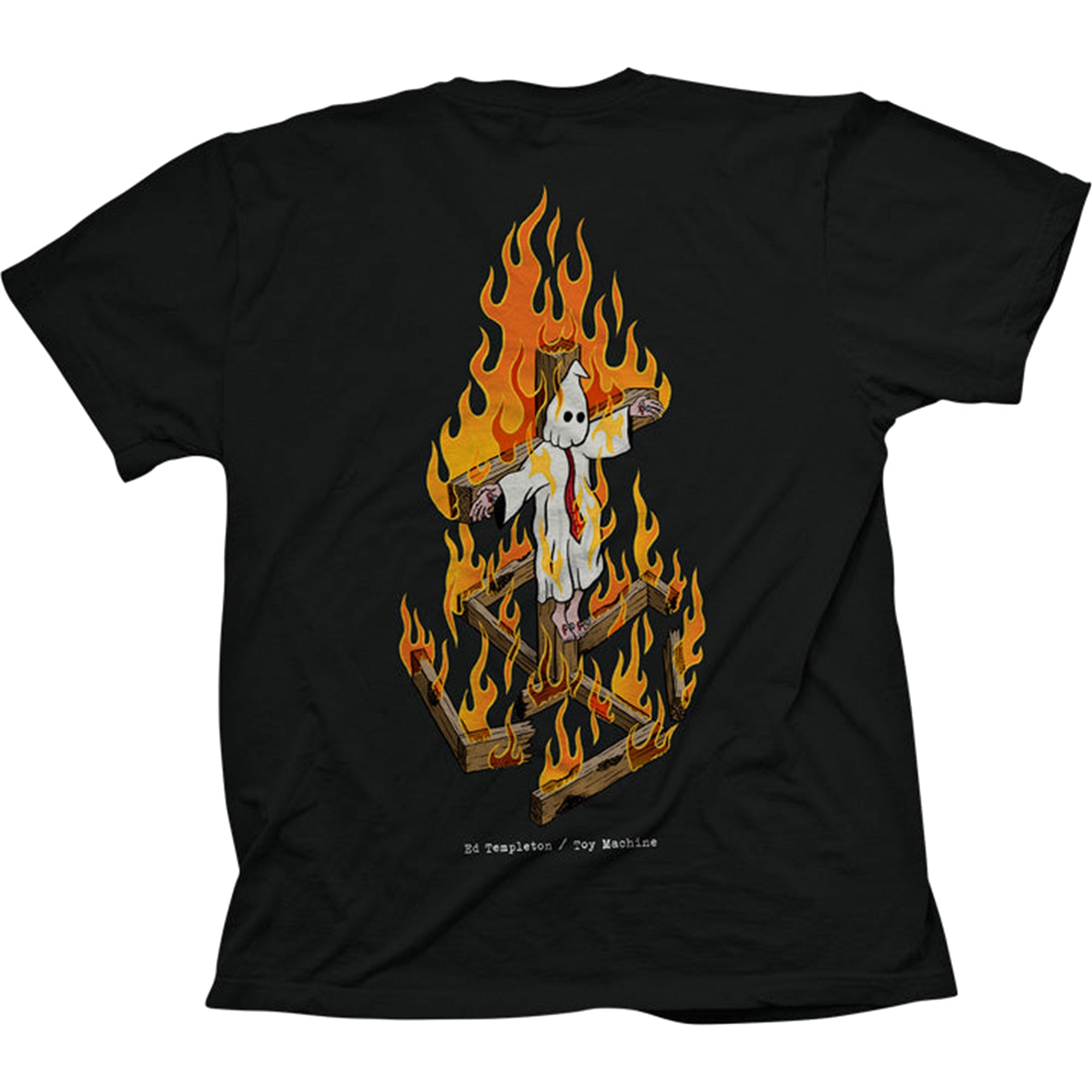 Toy Machine Charred Cross T Shirt Black