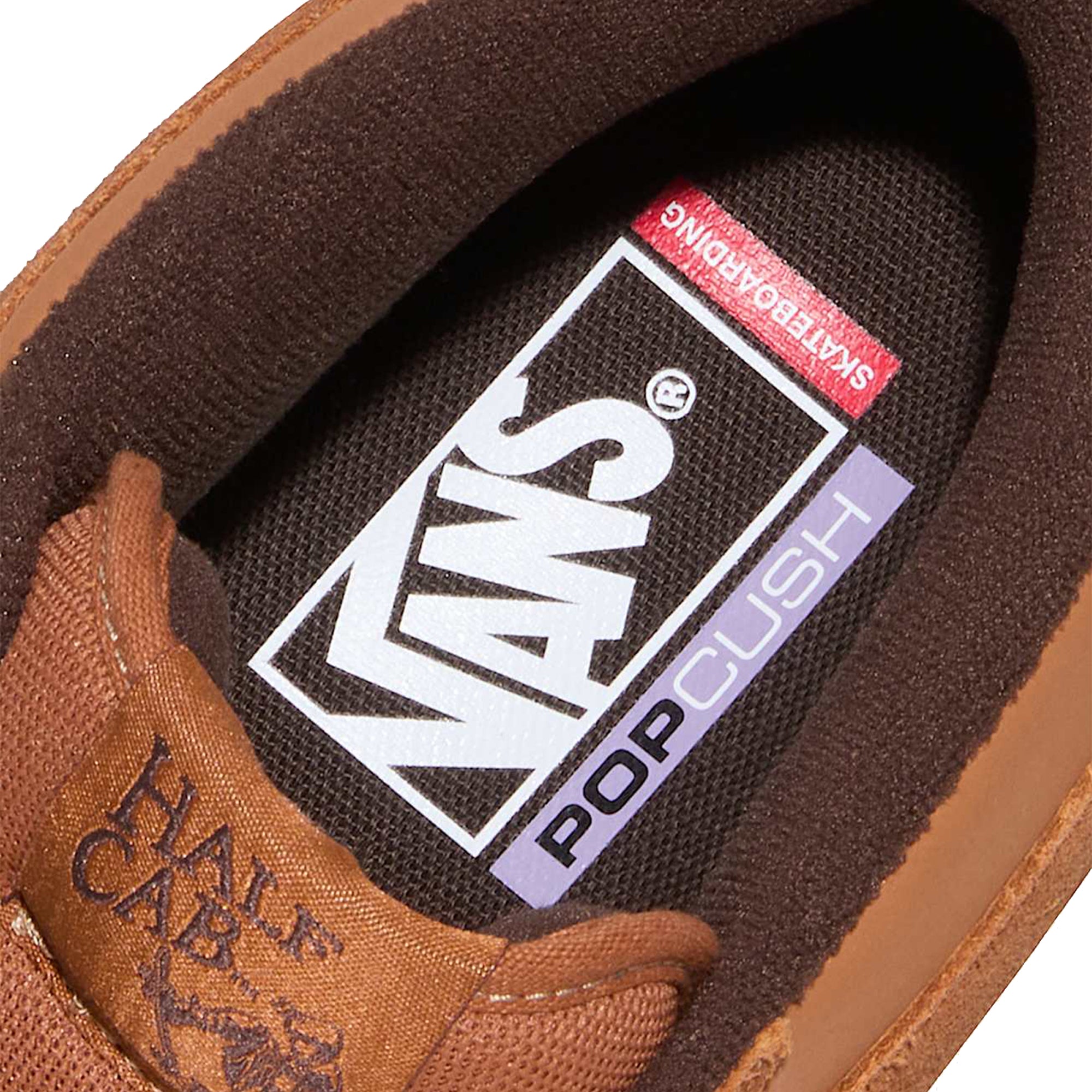 Vans Skate Half Cab Shoes Golden Brown/Gum