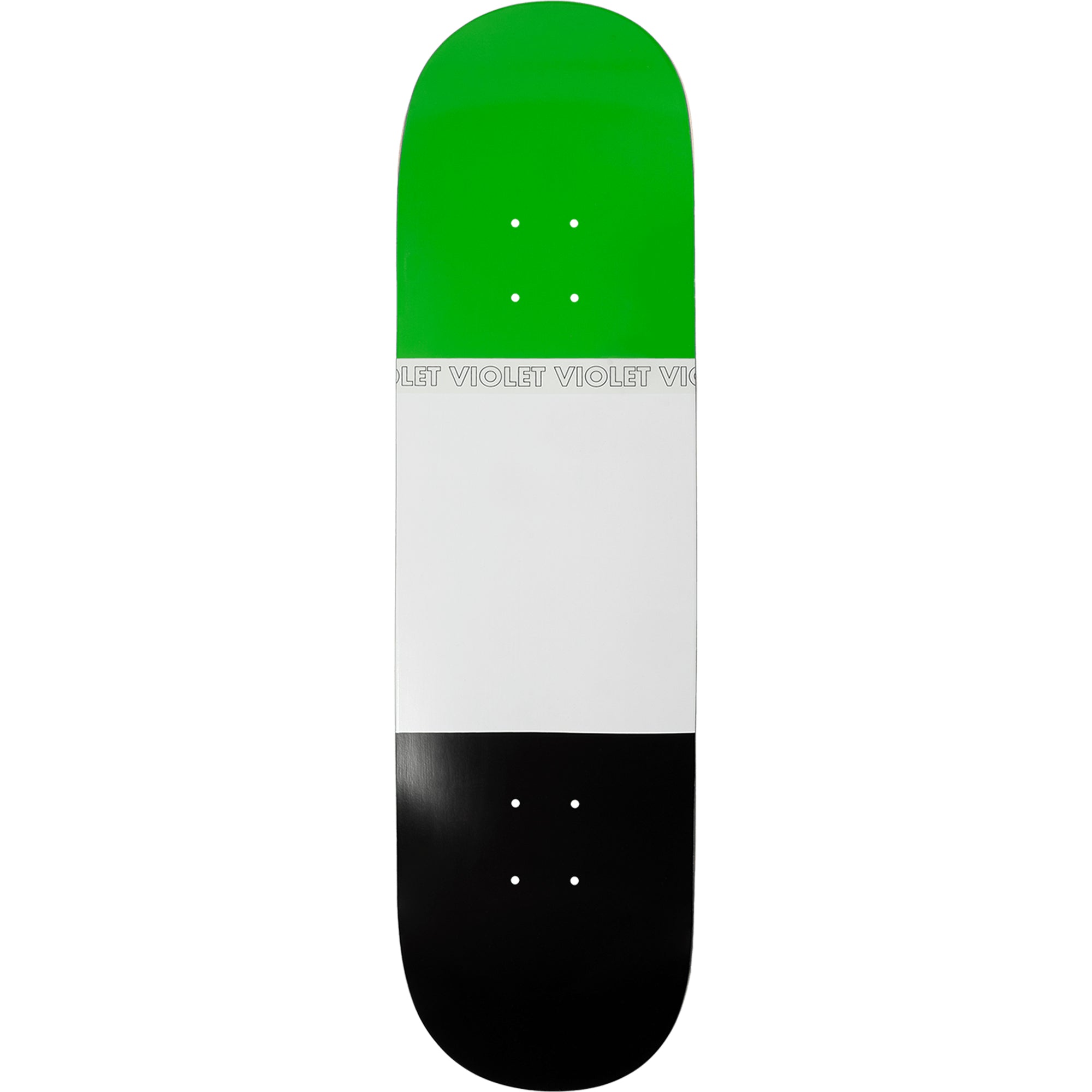 Violet Lollipop Green Skateboard Deck 8.5"