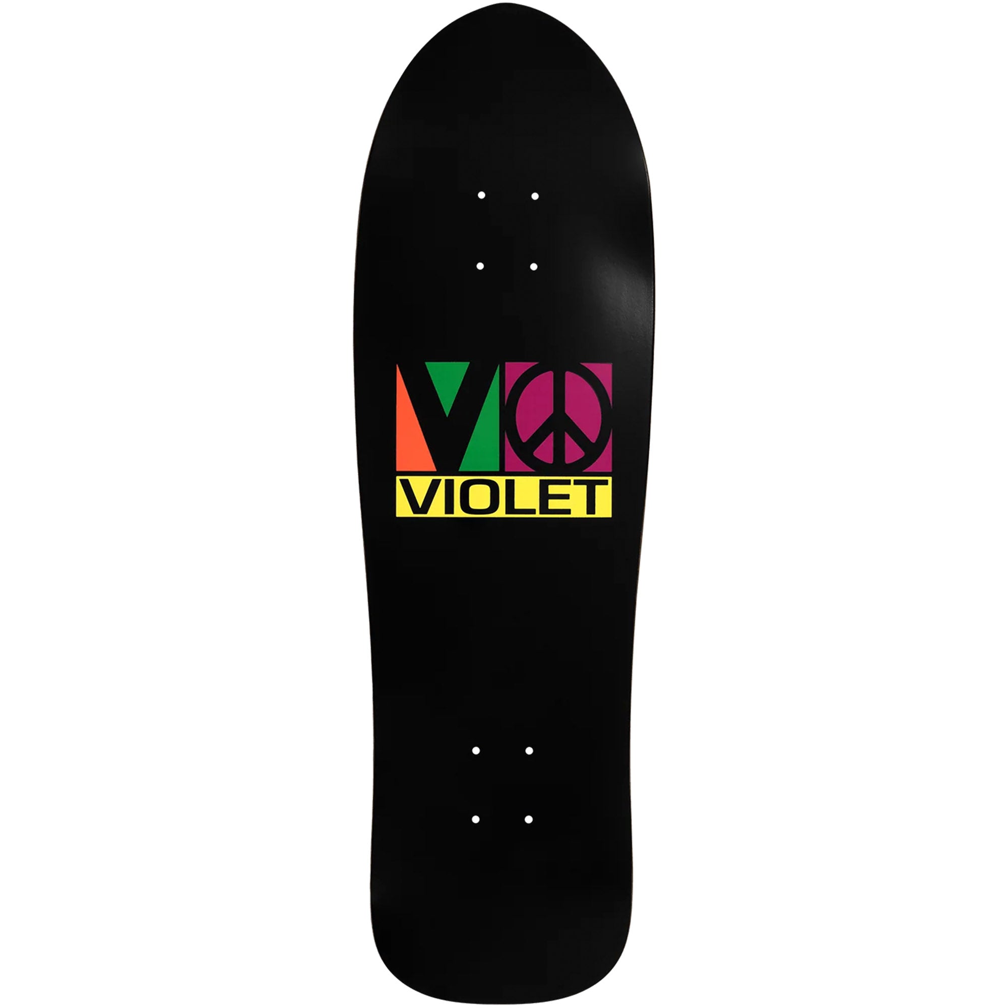 Violet Block Team Shaped Skateboard Deck 9.25"