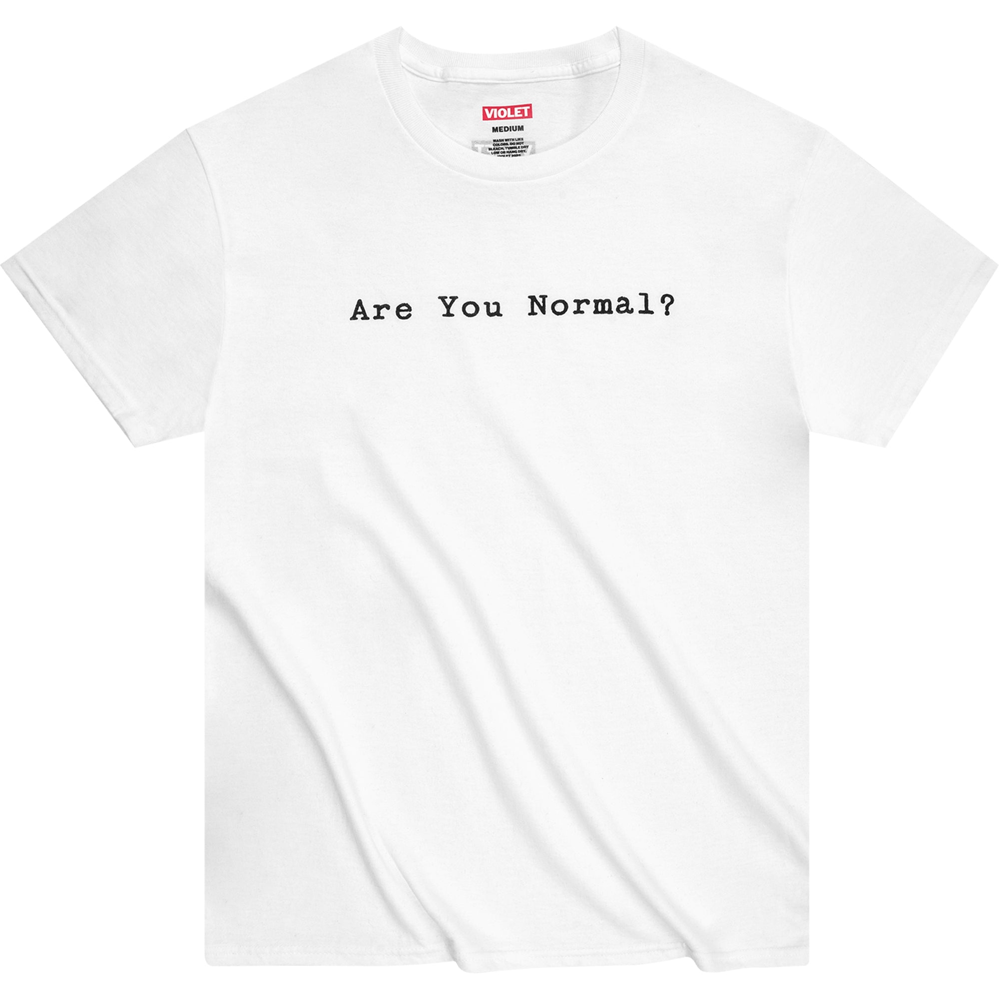 Violet Are You Normal? Tee White