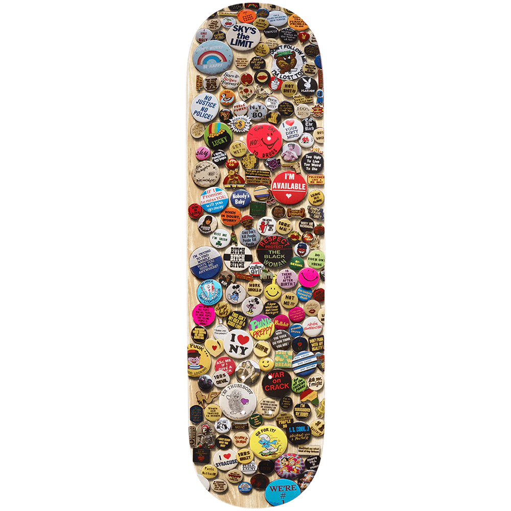 Violet Buttons Skateboard Deck 8.38"