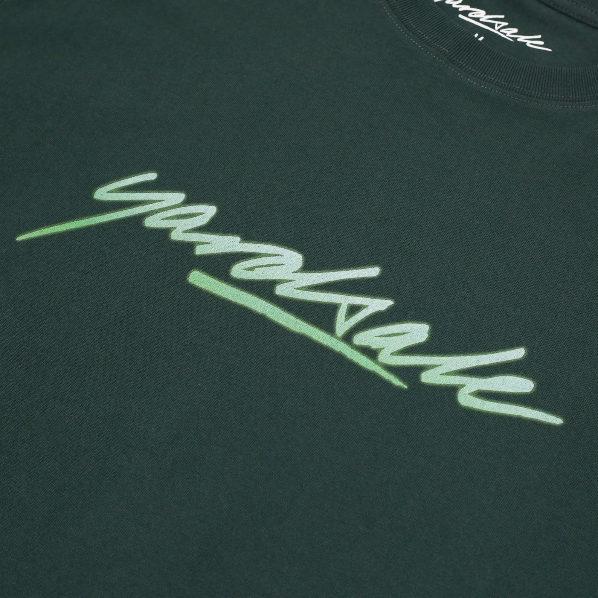 Yardsale Script T-Shirt Green