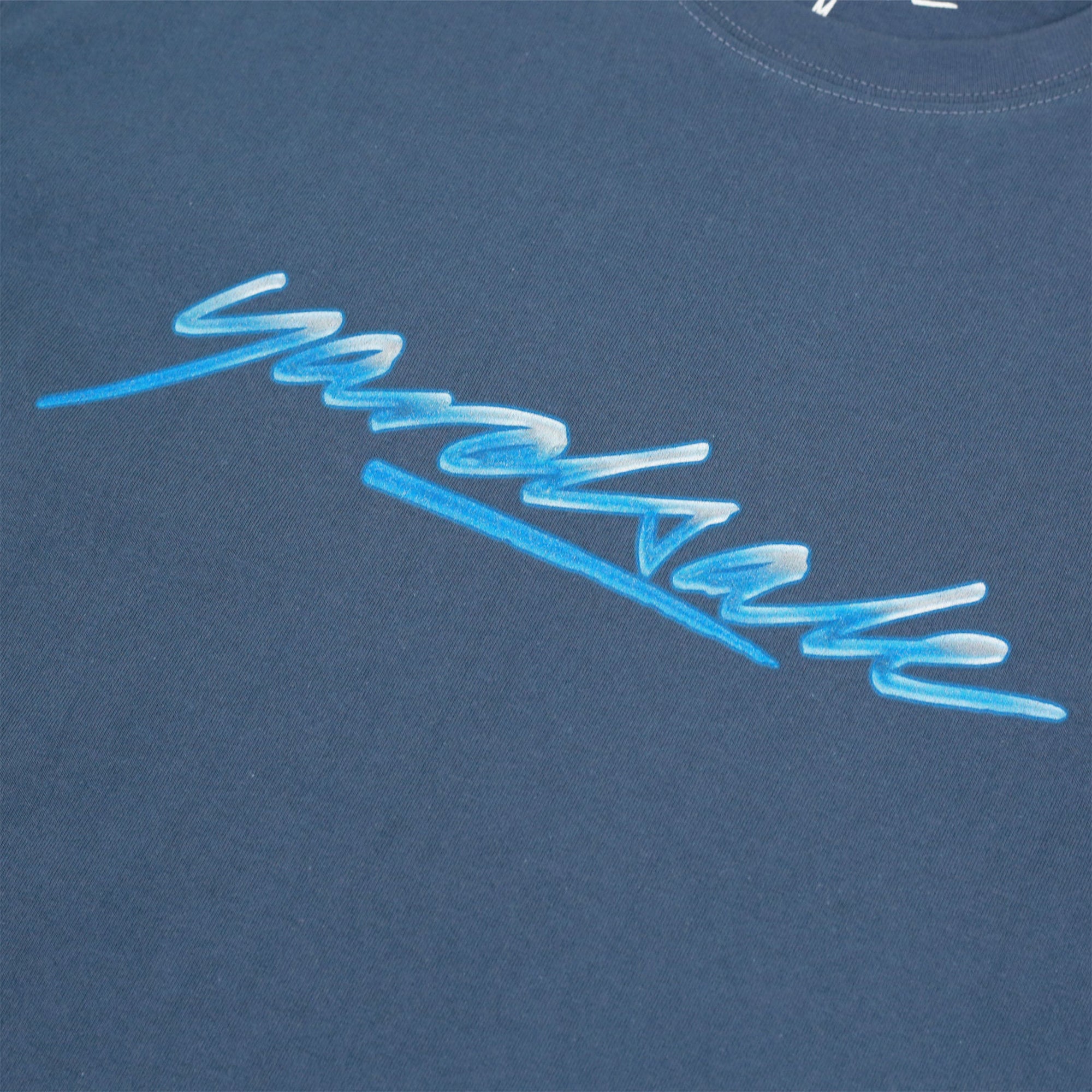 Yardsale Washed Script T-Shirt Blue