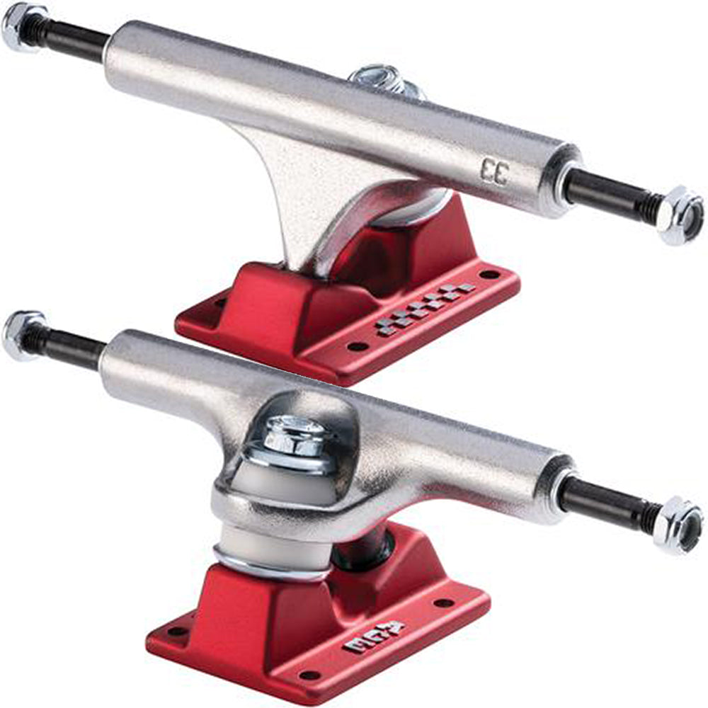 Ace Classic 33 Skateboard Trucks Red/Silver 8"