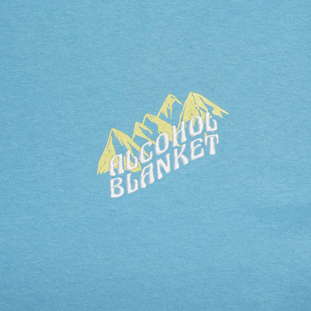 Alcohol Blanket Mountain T shirt blue