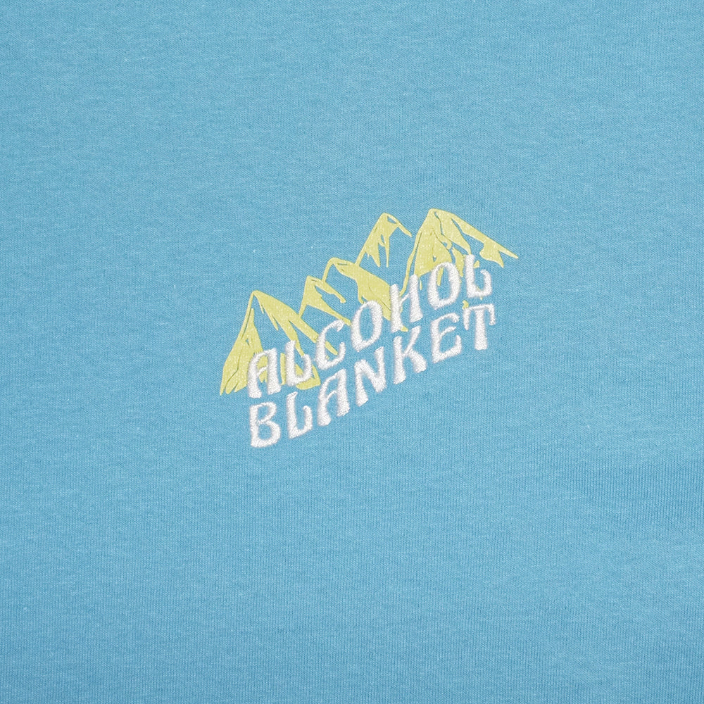 Alcohol Blanket Mountain T shirt blue