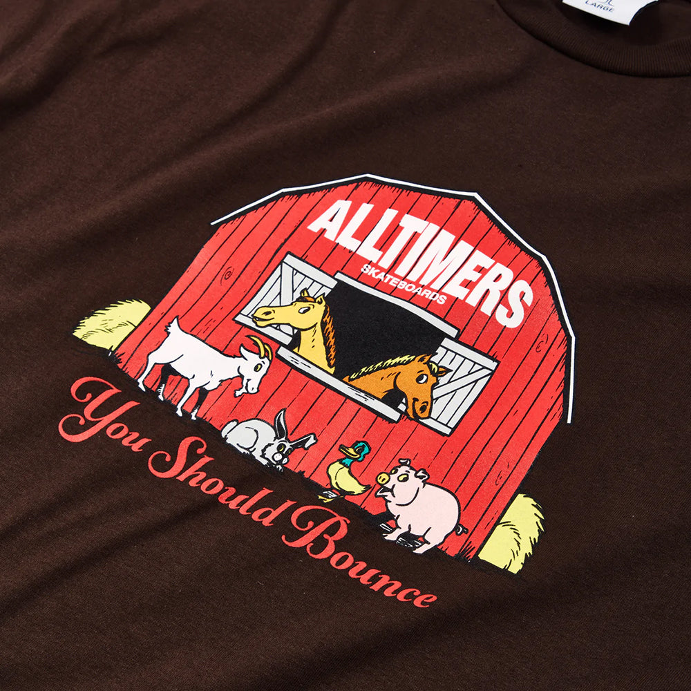 Alltimers Barn It Tee Brown