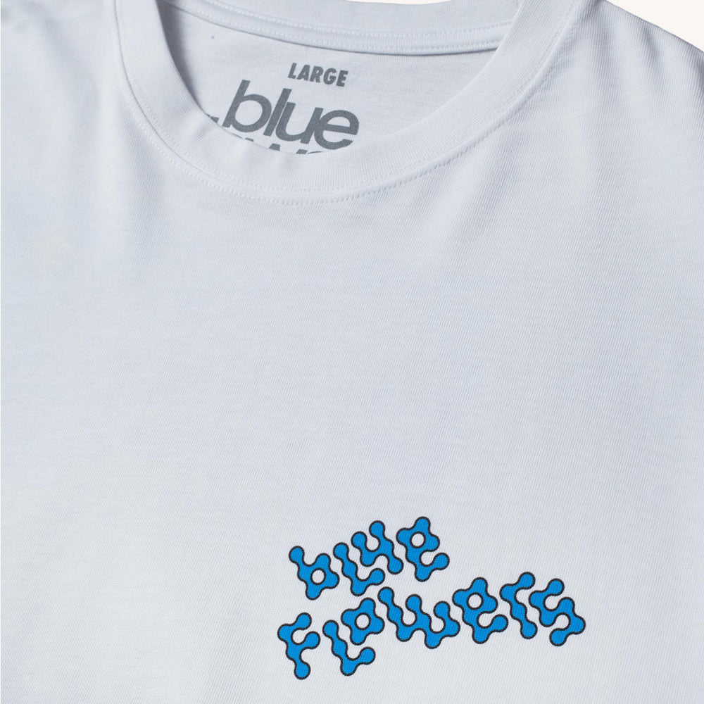 Blue Flowers Patsy T Shirt White