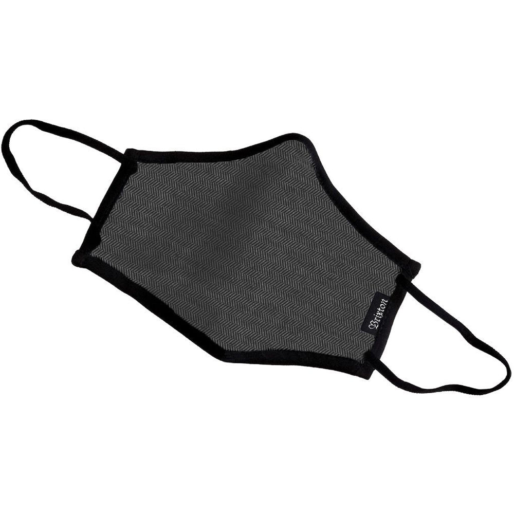 Brixton Antimicrobial 4-Way Stretch Face Mask black herringbone (free with any Brixton order)