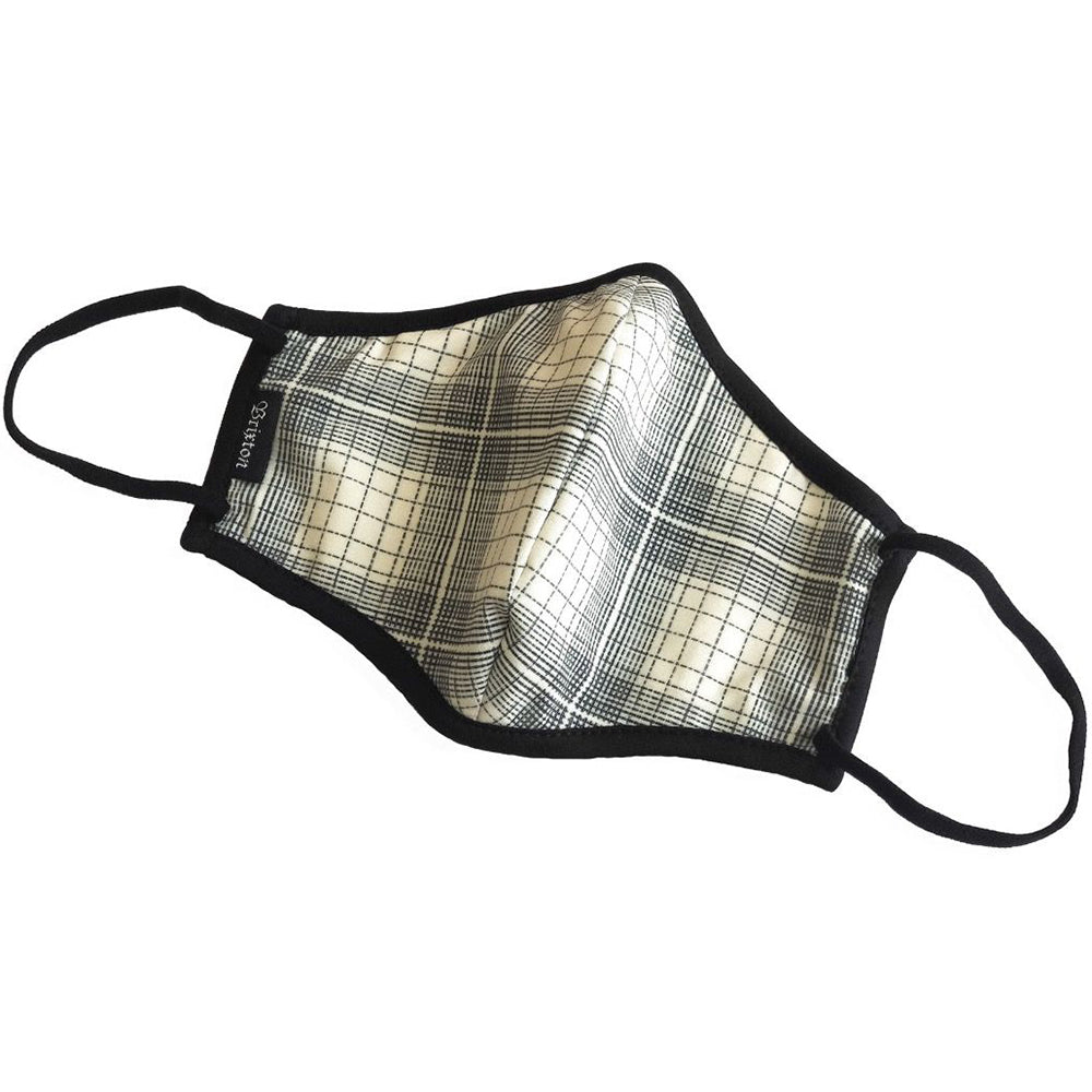 Brixton Antimicrobial 4-Way Stretch Face Mask white plaid (free with any Brixton order)