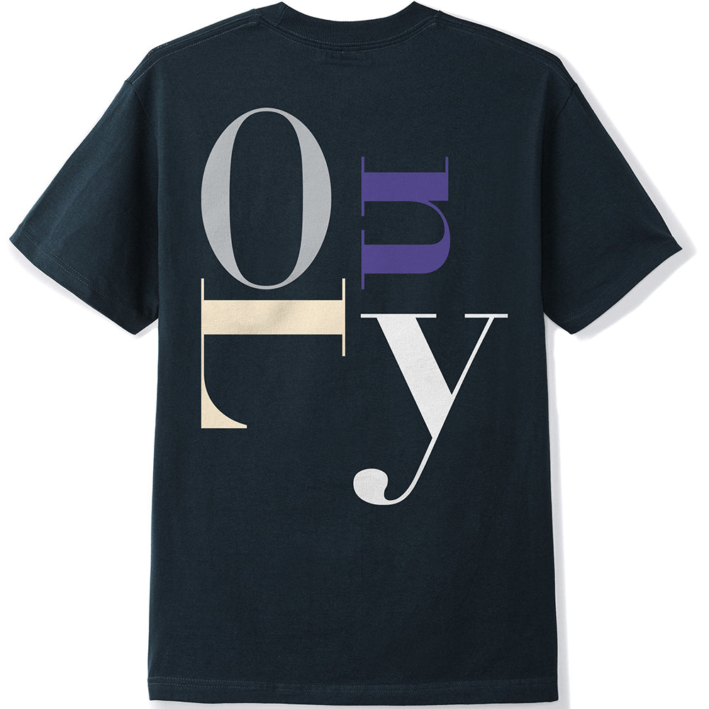Cash Only Big Letter Tee Navy
