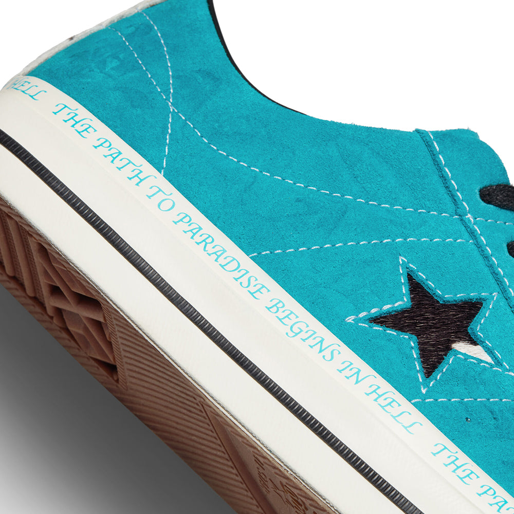 Converse CONS One Star Pro Ox Sean Pablo Shoes rapid teal/black/egret