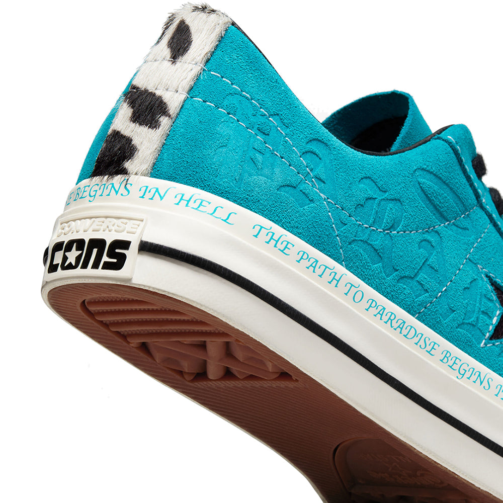 Converse CONS One Star Pro Ox Sean Pablo Shoes rapid teal/black/egret