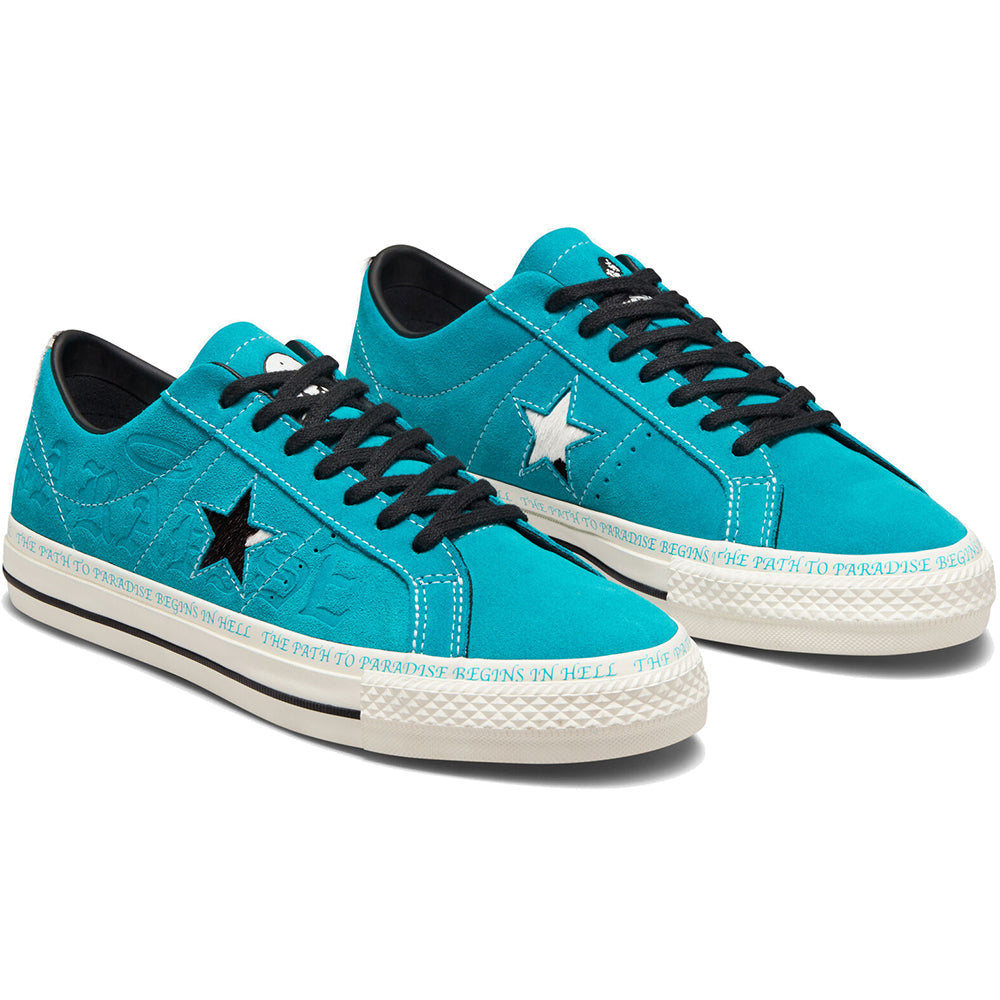 Converse CONS One Star Pro Ox Sean Pablo Shoes rapid teal/black/egret