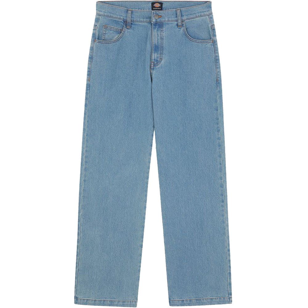 Dickies Wingville Loose Denim Trousers Light Wash