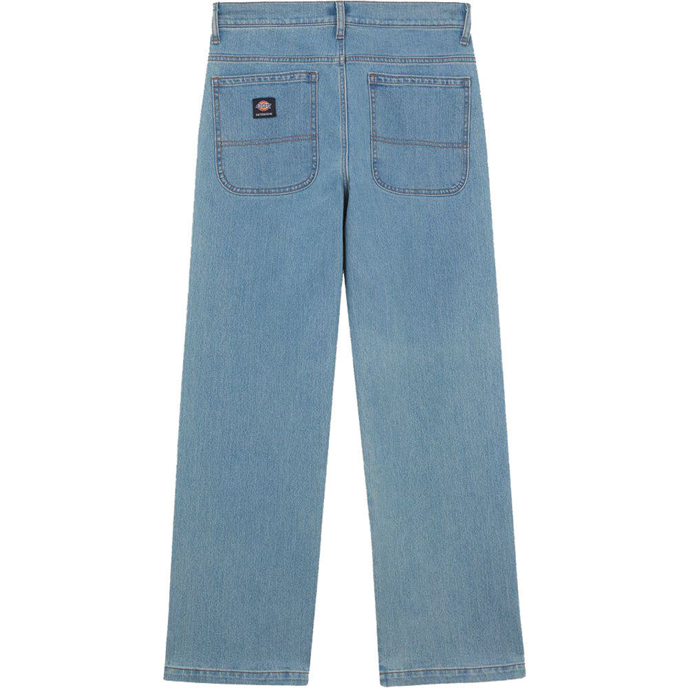 Dickies Wingville Loose Denim Trousers Light Wash