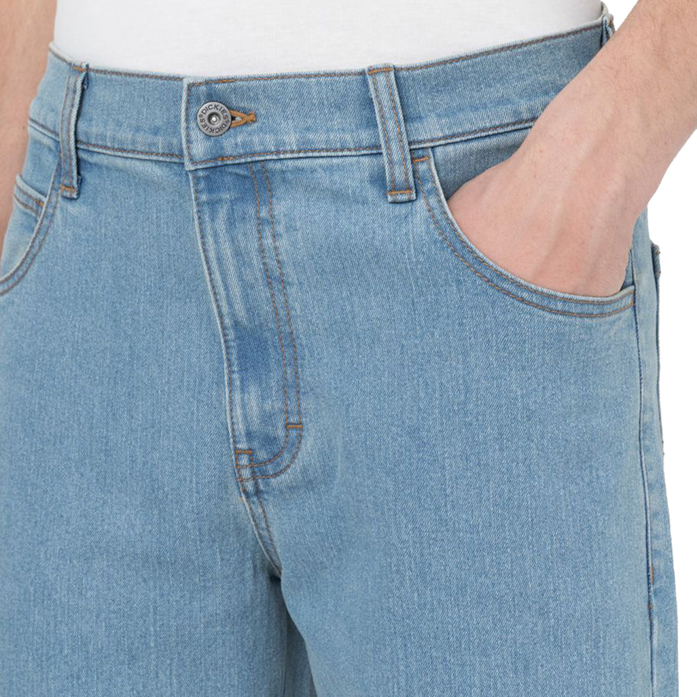 Dickies Wingville Loose Denim Trousers Light Wash