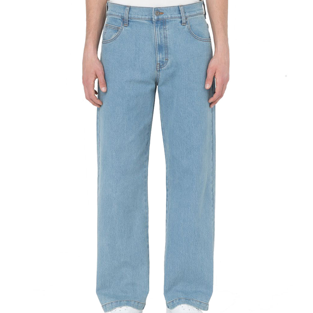 Dickies Wingville Loose Denim Trousers Light Wash