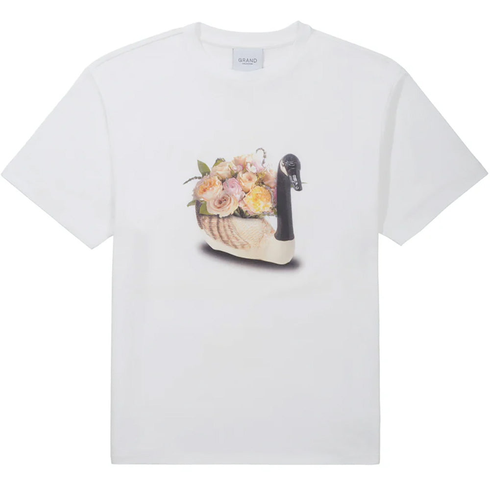 Grand Collection Goose Vase Tee white