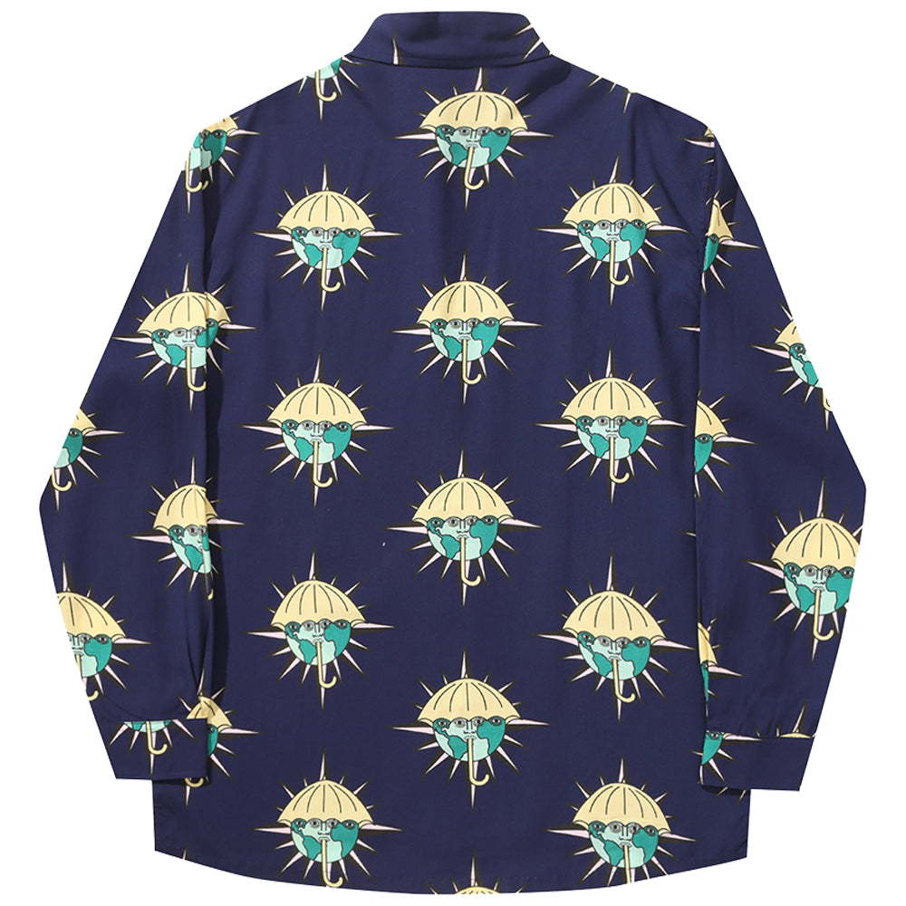 Hélas Toltec Long Sleeve Pyjama Shirt navy