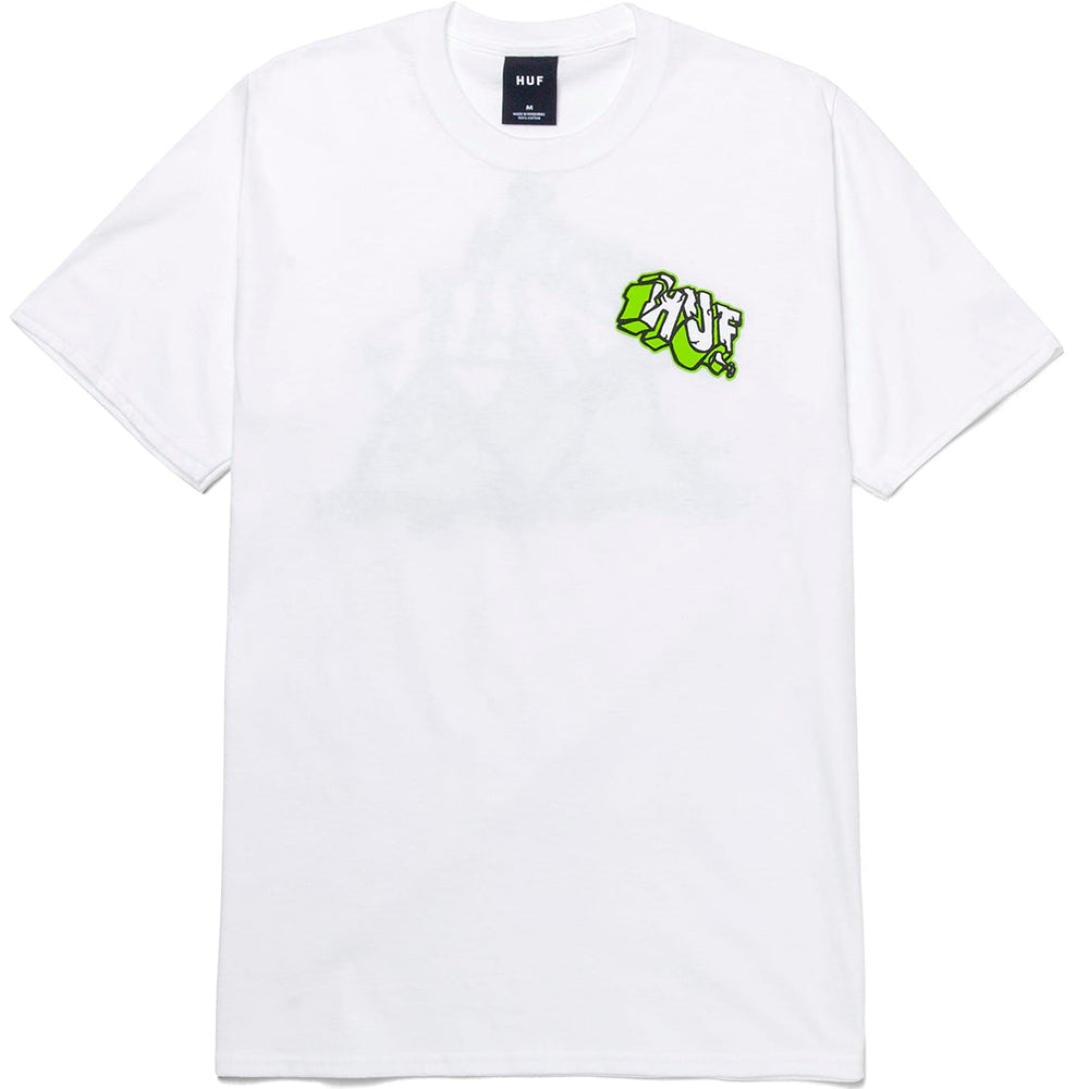 HUF Quake Triple Triangle T shirt white