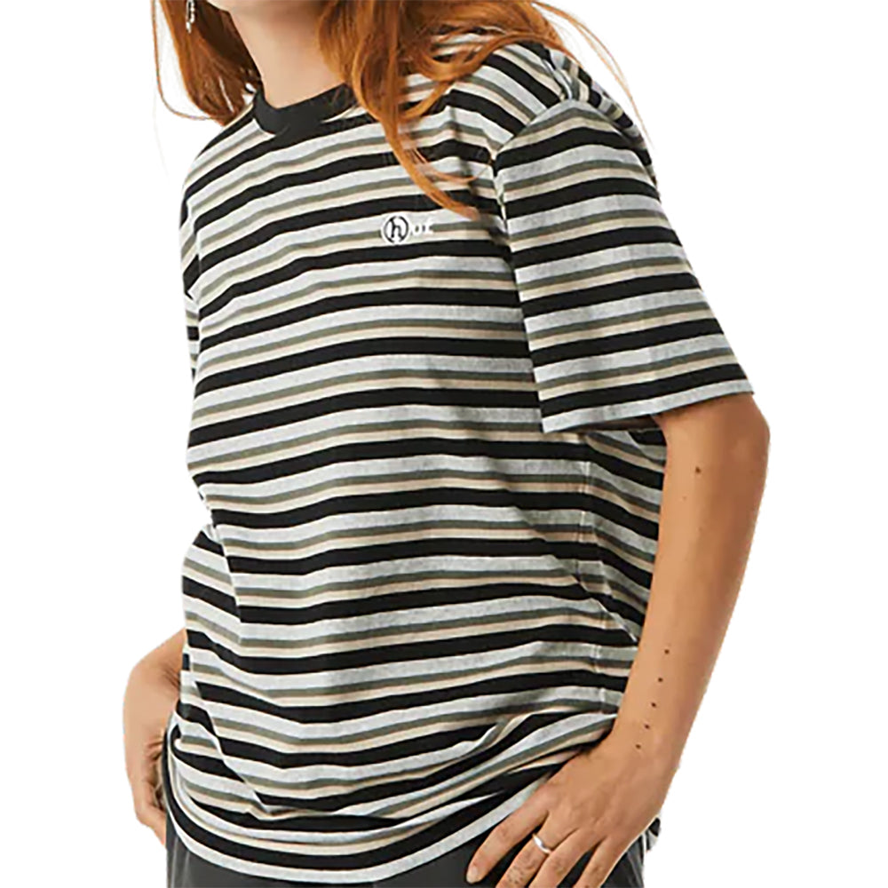 HUF Webster Stripe Knit Top Cream