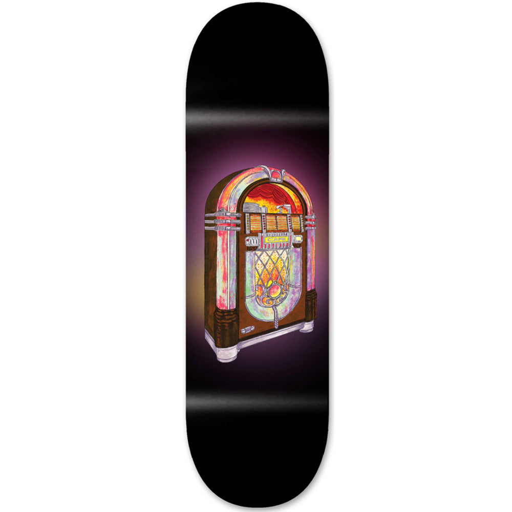 Skateboard Cafe Jukebox black Deck 8"
