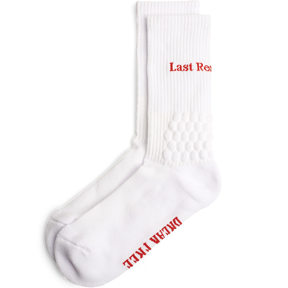 Last Resort AB Right Angle Bubble Socks White