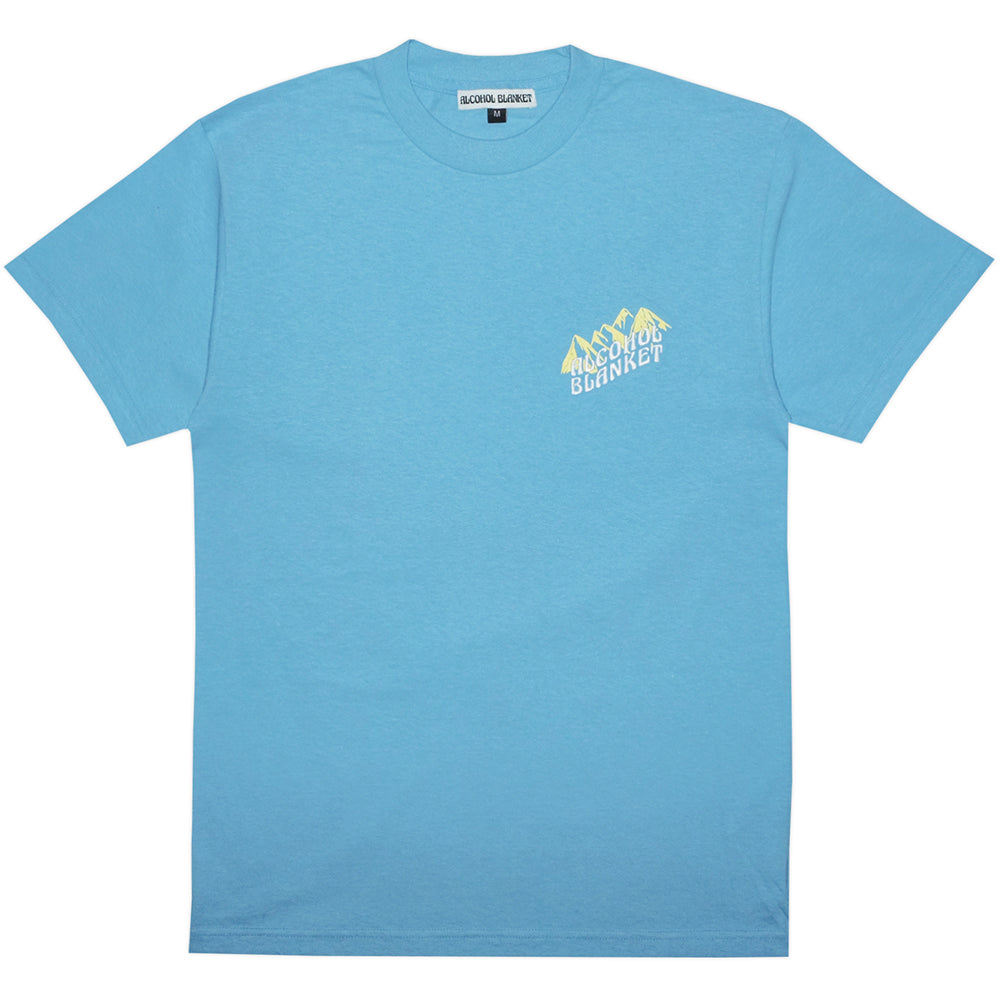 Alcohol Blanket Mountain T shirt blue