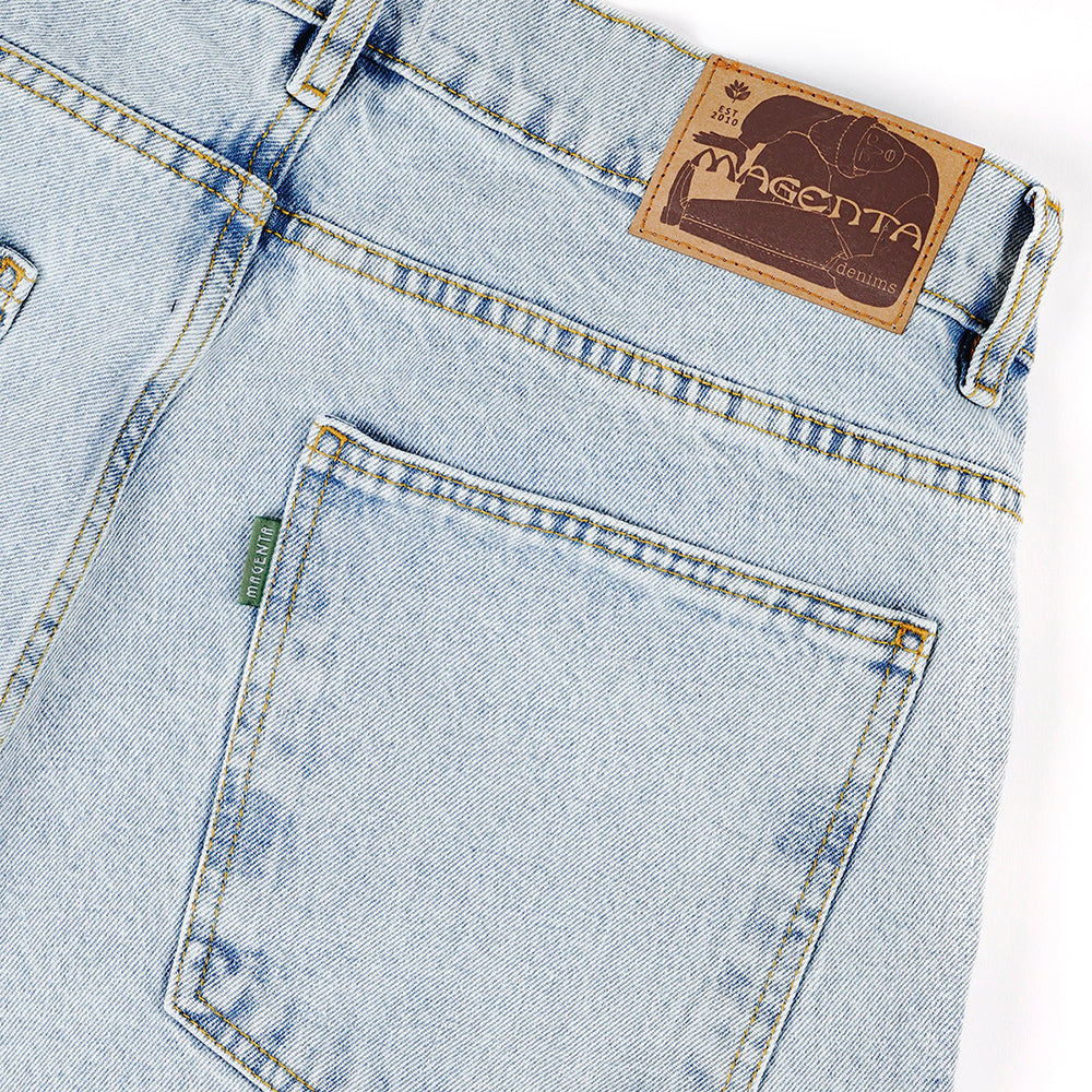 Magenta OG Denims acid wash - green logo