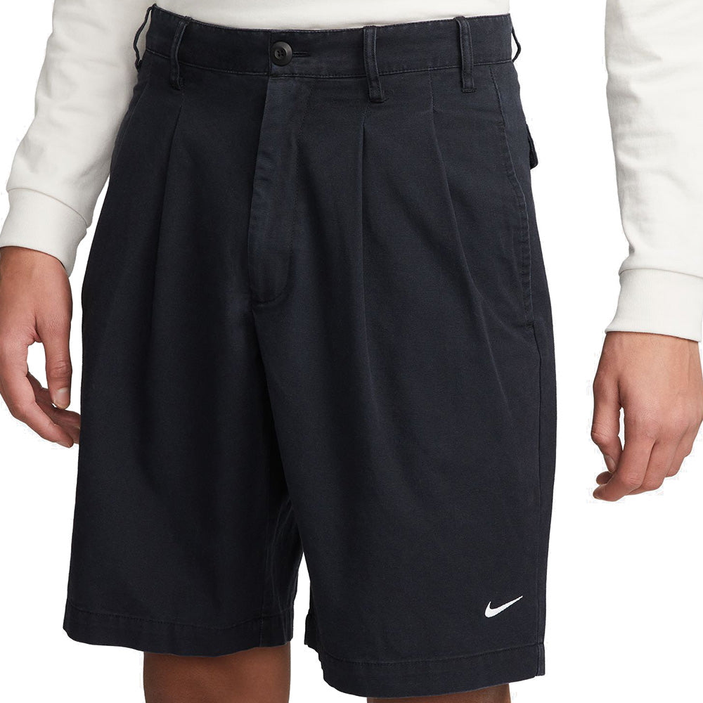 Nike Life Pleated Chino Shorts Black/White