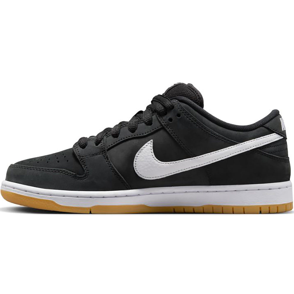 Nike SB Dunk Low Pro Shoes Black/White-Black-Gum Light Brown