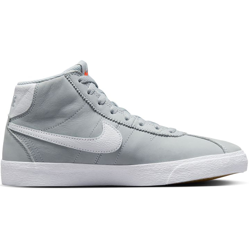 Nike SB Orange Label Bruin High ISO Shoes Wolf Grey/White-Wolf Grey