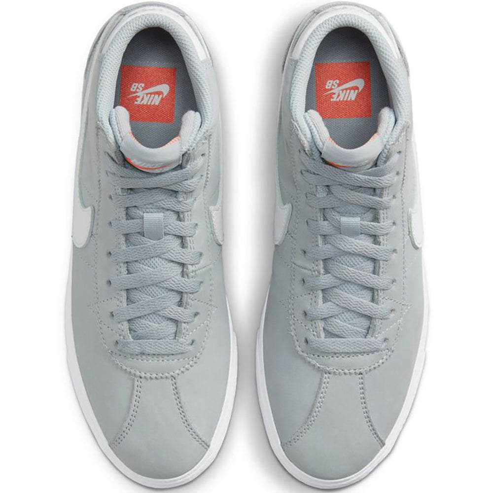 Nike SB Orange Label Bruin High ISO Shoes Wolf Grey/White-Wolf Grey